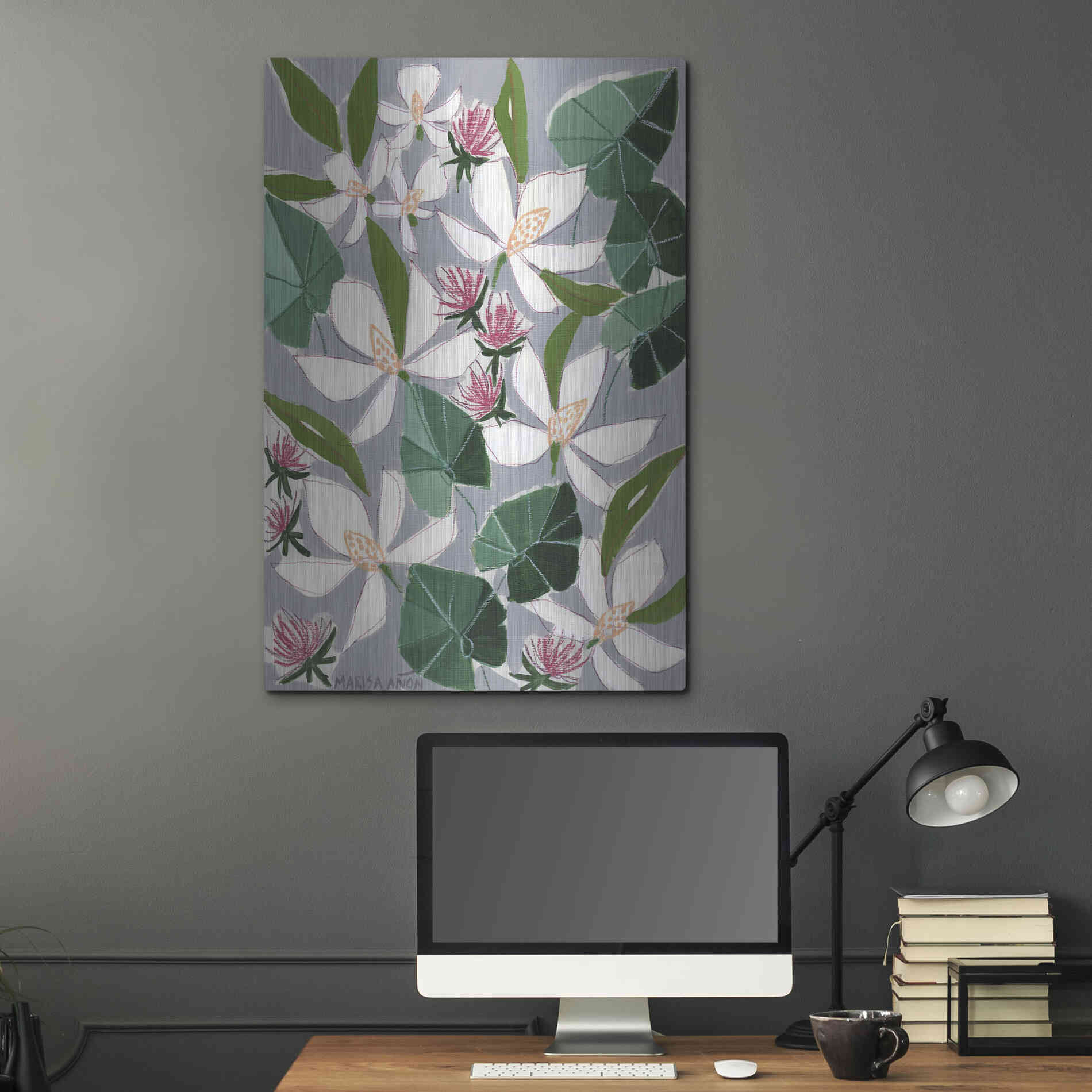 Luxe Metal Art 'Bohemia 2' by Marisa Anon, Metal Wall Art,24x36