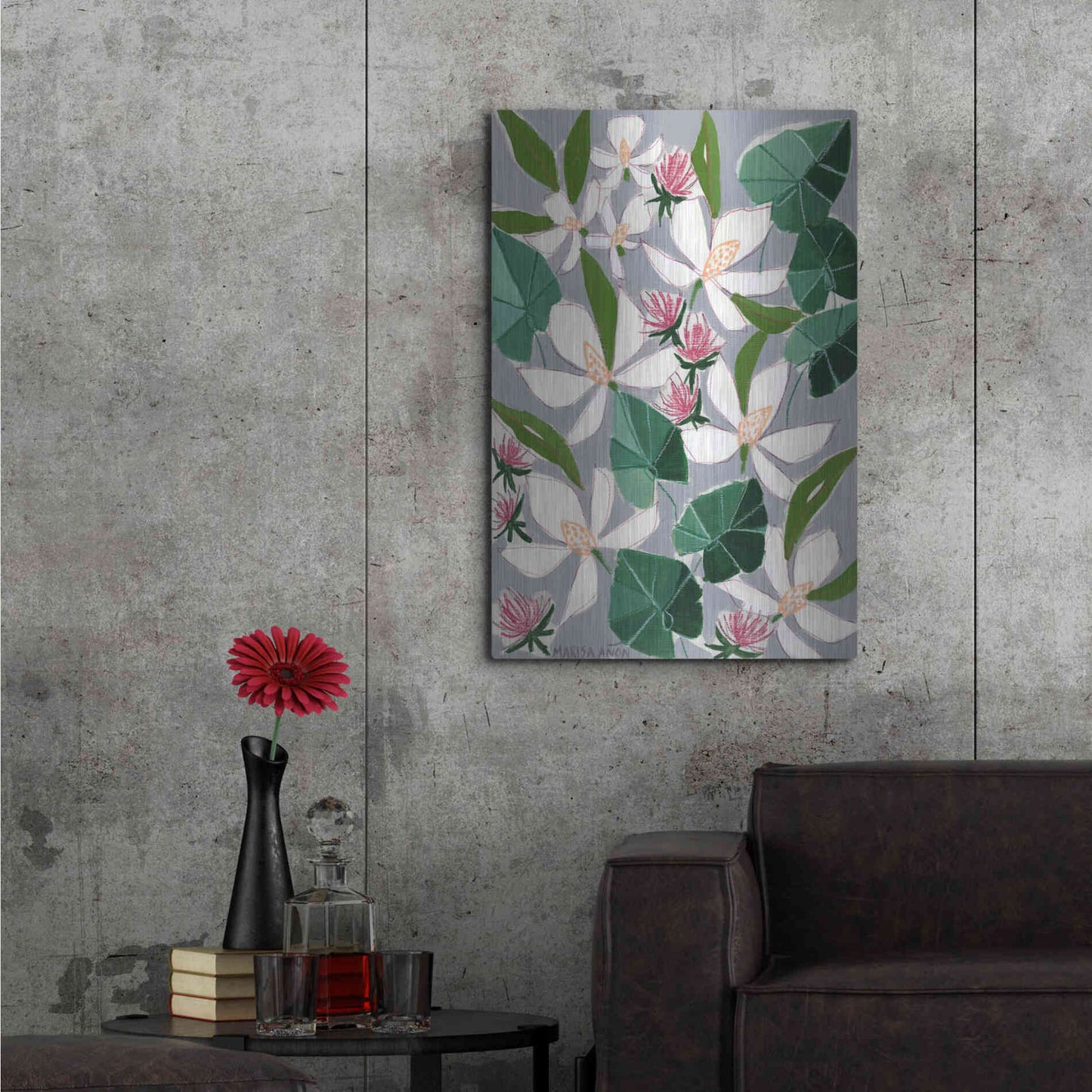 Luxe Metal Art 'Bohemia 2' by Marisa Anon, Metal Wall Art,24x36