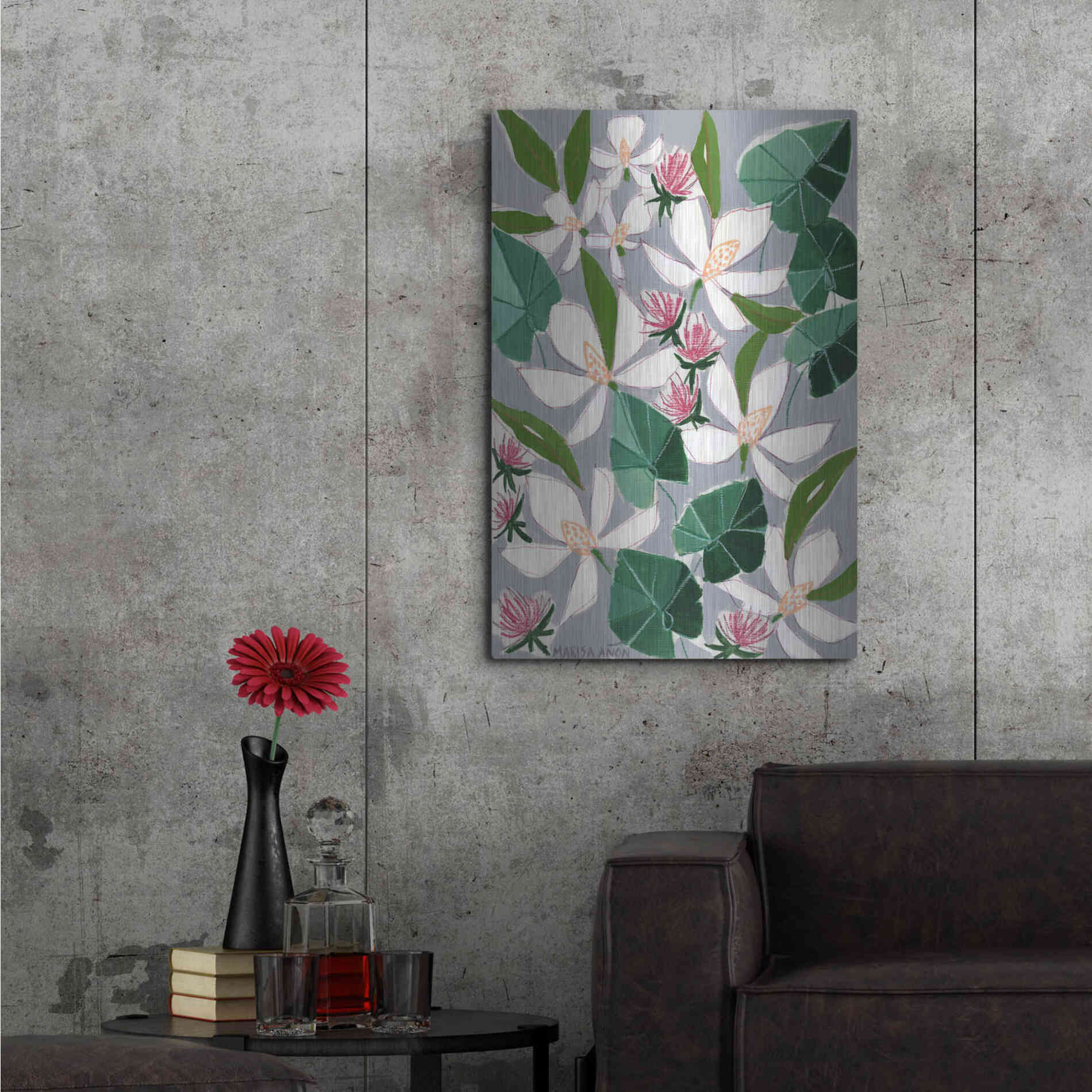 Luxe Metal Art 'Bohemia 2' by Marisa Anon, Metal Wall Art,24x36