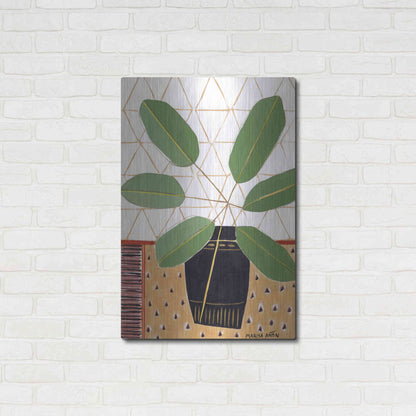 Luxe Metal Art 'Gold Tablecloth 4' by Marisa Anon, Metal Wall Art,24x36