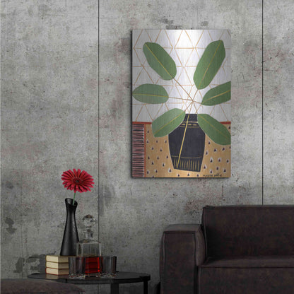 Luxe Metal Art 'Gold Tablecloth 4' by Marisa Anon, Metal Wall Art,24x36