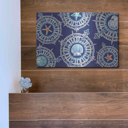 Luxe Metal Art 'Maritime XIV' by Daphne Brissonet, Metal Wall Art,16x12