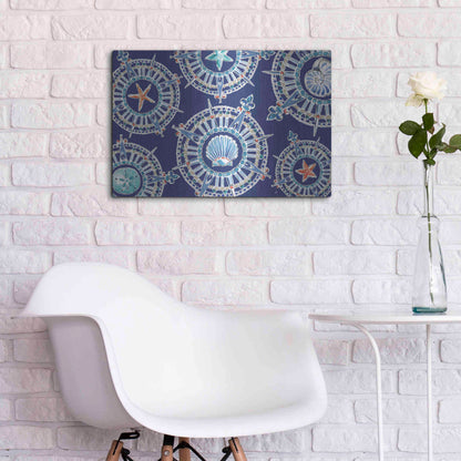 Luxe Metal Art 'Maritime XIV' by Daphne Brissonet, Metal Wall Art,24x16