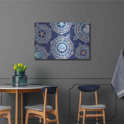 Luxe Metal Art 'Maritime XIV' by Daphne Brissonet, Metal Wall Art,36x24