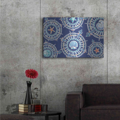 Luxe Metal Art 'Maritime XIV' by Daphne Brissonet, Metal Wall Art,36x24