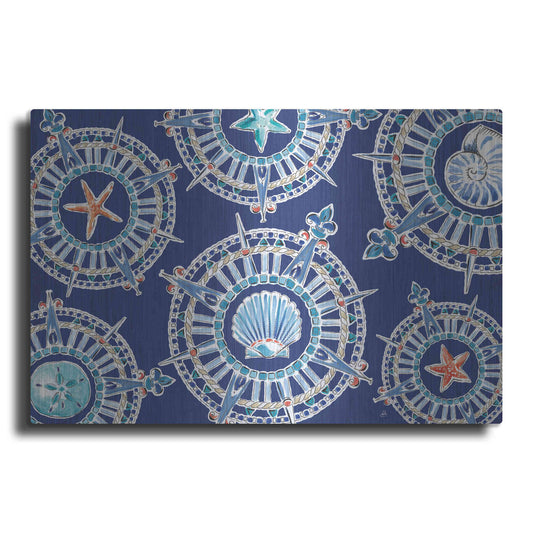 Luxe Metal Art 'Maritime XIV' by Daphne Brissonet, Metal Wall Art