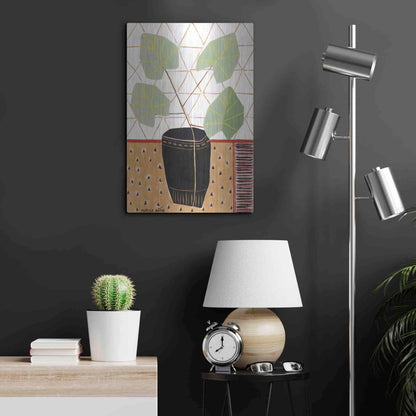 Luxe Metal Art 'Gold Tablecloth 5' by Marisa Anon, Metal Wall Art,16x24