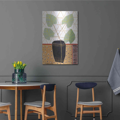 Luxe Metal Art 'Gold Tablecloth 5' by Marisa Anon, Metal Wall Art,24x36