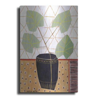 Luxe Metal Art 'Gold Tablecloth 5' by Marisa Anon, Metal Wall Art