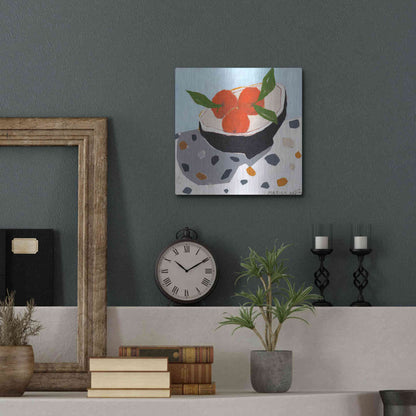 Luxe Metal Art 'Valencia Late' by Marisa Anon, Metal Wall Art,12x12