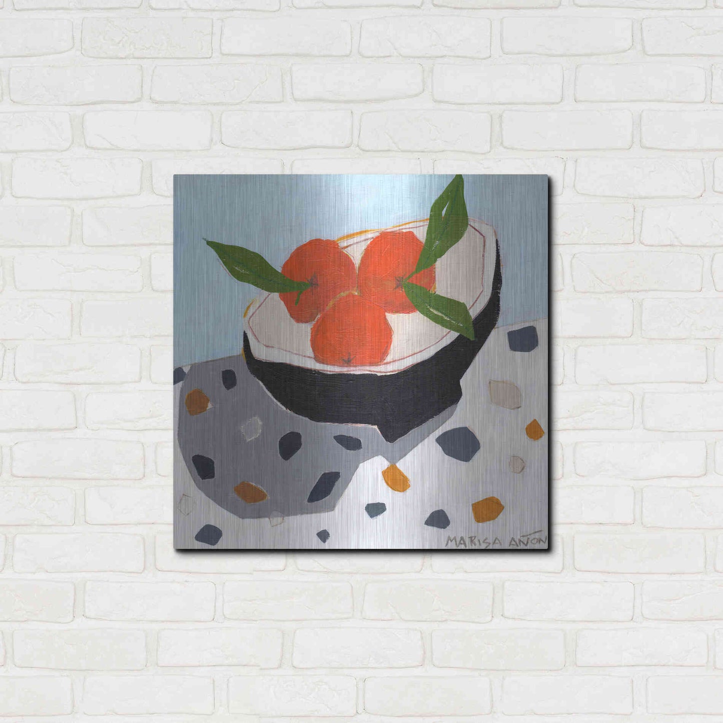Luxe Metal Art 'Valencia Late' by Marisa Anon, Metal Wall Art,24x24