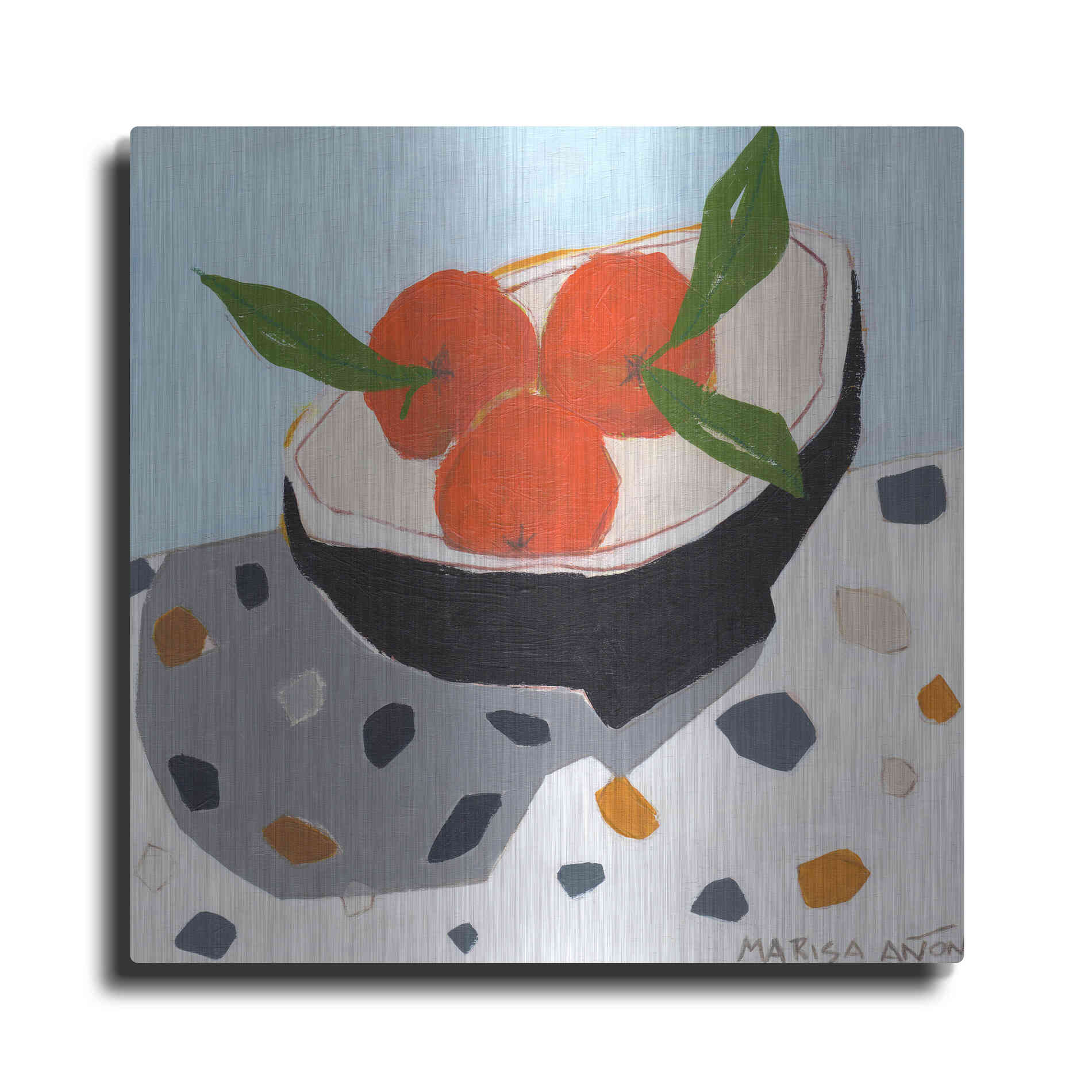 Luxe Metal Art 'Valencia Late' by Marisa Anon, Metal Wall Art
