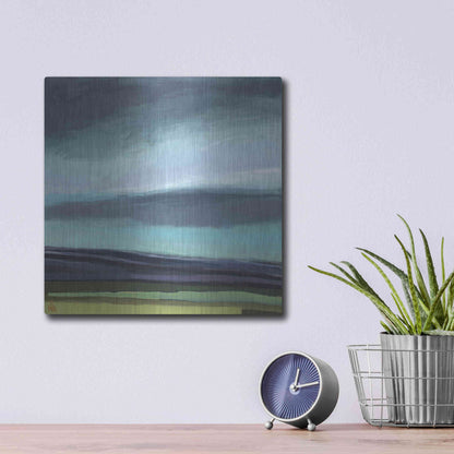 Luxe Metal Art 'Dew on My Boots' by Niki Arden, Metal Wall Art,12x12