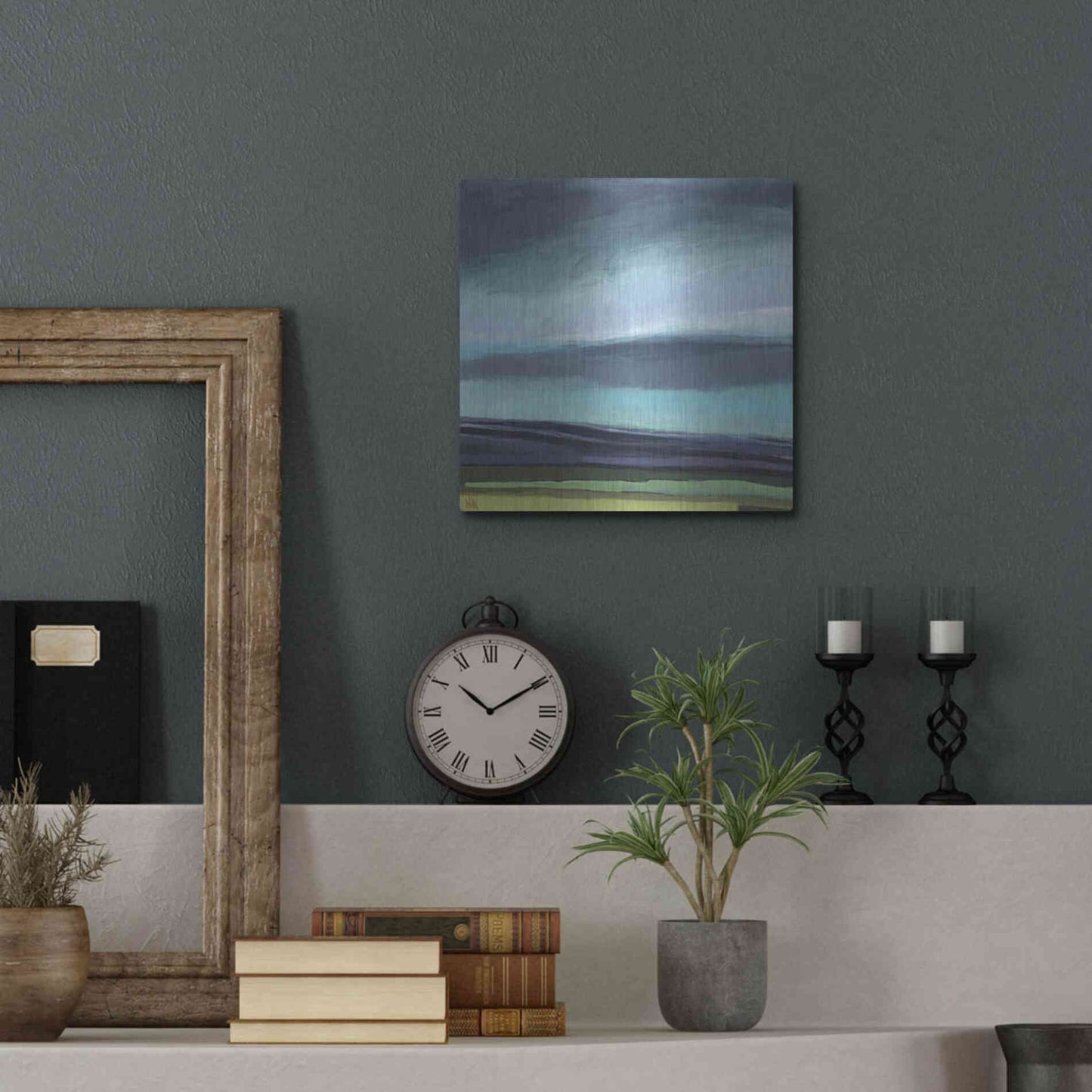 Luxe Metal Art 'Dew on My Boots' by Niki Arden, Metal Wall Art,12x12