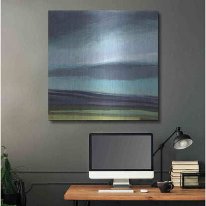 Luxe Metal Art 'Dew on My Boots' by Niki Arden, Metal Wall Art,36x36