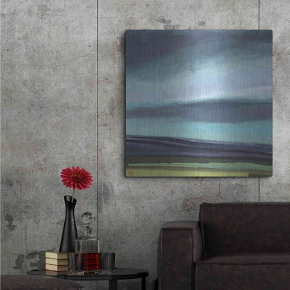 Luxe Metal Art 'Dew on My Boots' by Niki Arden, Metal Wall Art,36x36