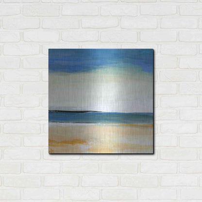 Luxe Metal Art 'Seascape 2' by Niki Arden, Metal Wall Art,24x24