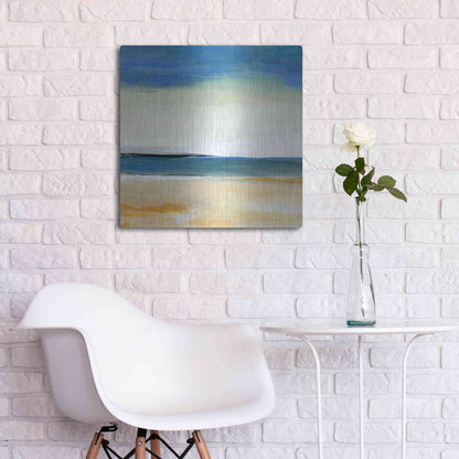 Luxe Metal Art 'Seascape 2' by Niki Arden, Metal Wall Art,24x24