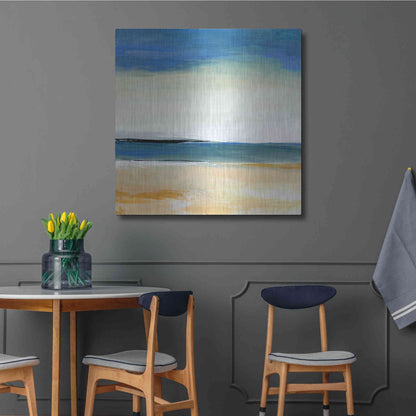 Luxe Metal Art 'Seascape 2' by Niki Arden, Metal Wall Art,36x36