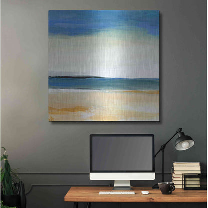 Luxe Metal Art 'Seascape 2' by Niki Arden, Metal Wall Art,36x36