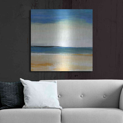 Luxe Metal Art 'Seascape 2' by Niki Arden, Metal Wall Art,36x36