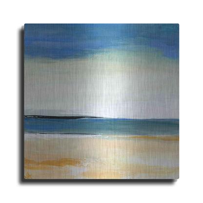 Luxe Metal Art 'Seascape 2' by Niki Arden, Metal Wall Art