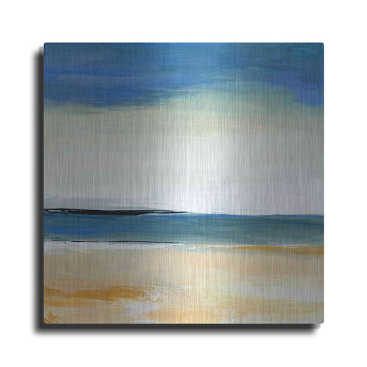 Luxe Metal Art 'Seascape 2' by Niki Arden, Metal Wall Art