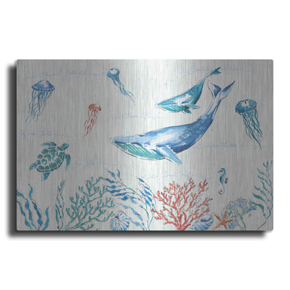 Luxe Metal Art 'Maritime I' by Daphne Brissonet, Metal Wall Art