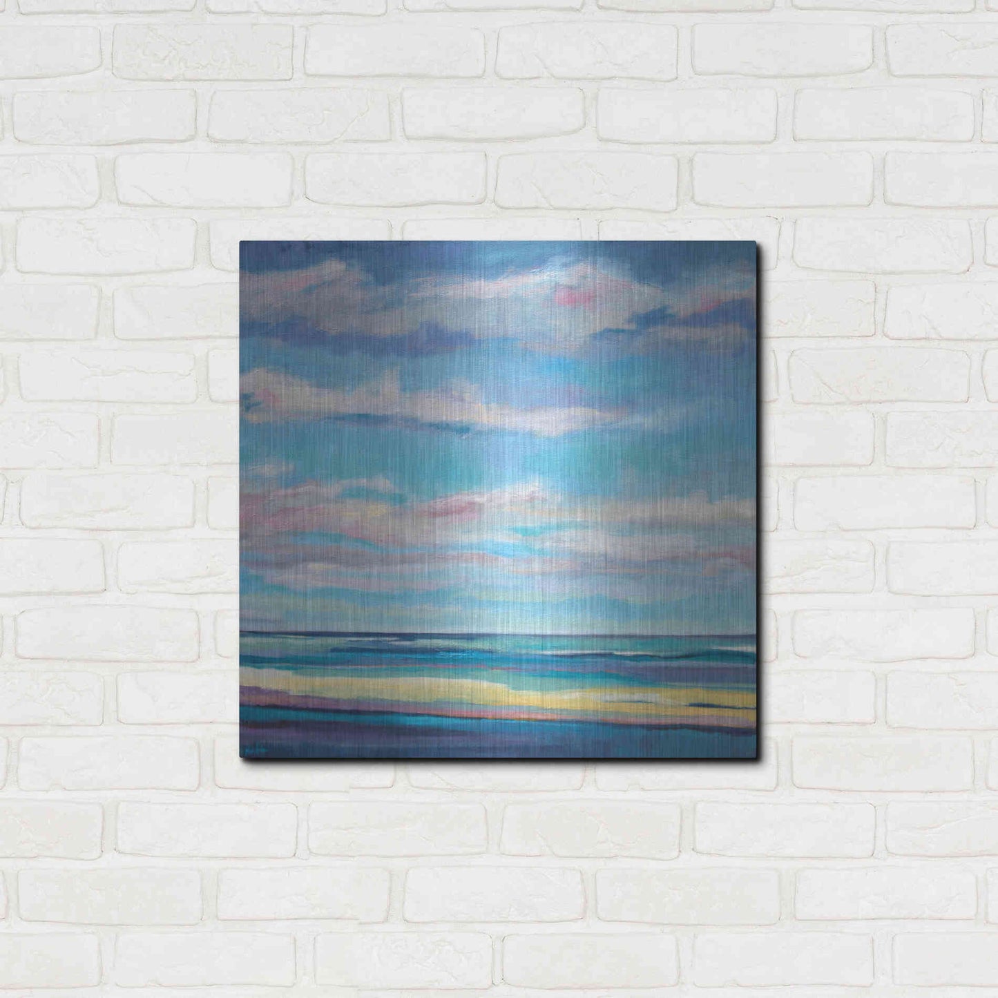 Luxe Metal Art 'Tidal Surge' by Niki Arden, Metal Wall Art,24x24