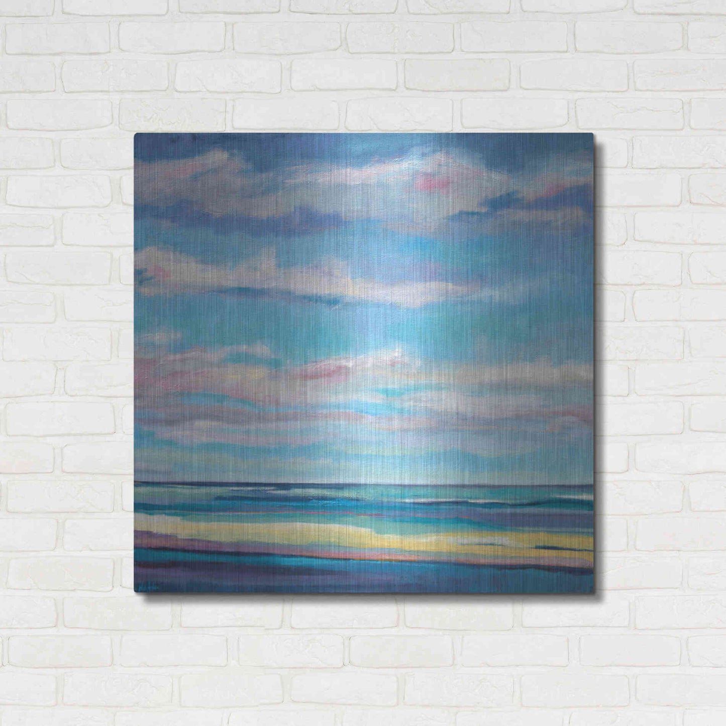 Luxe Metal Art 'Tidal Surge' by Niki Arden, Metal Wall Art,36x36