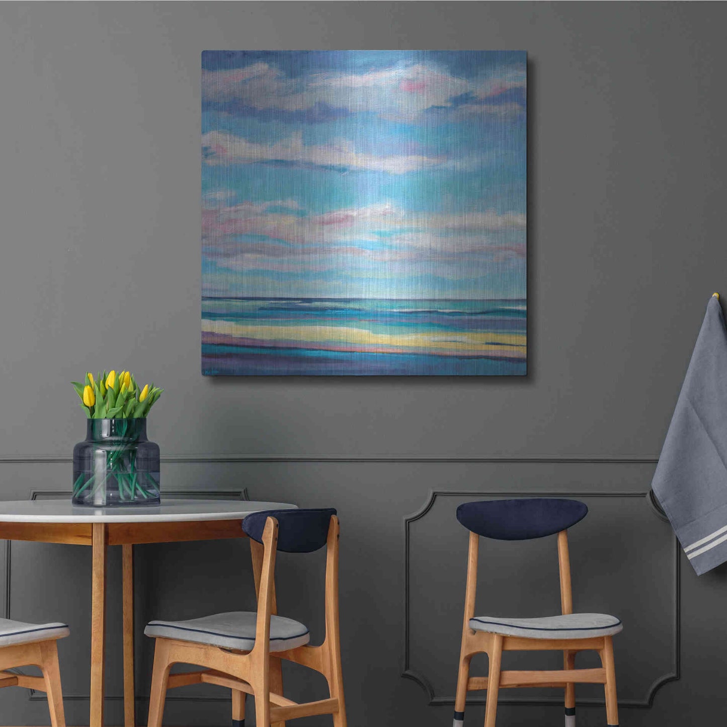 Luxe Metal Art 'Tidal Surge' by Niki Arden, Metal Wall Art,36x36