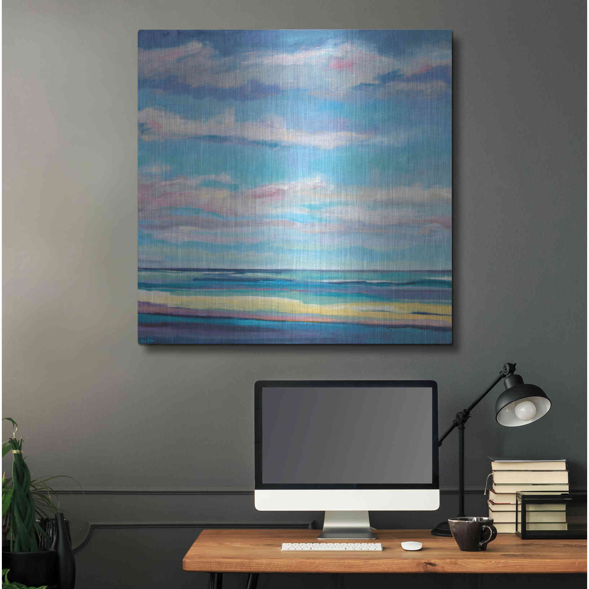 Luxe Metal Art 'Tidal Surge' by Niki Arden, Metal Wall Art,36x36