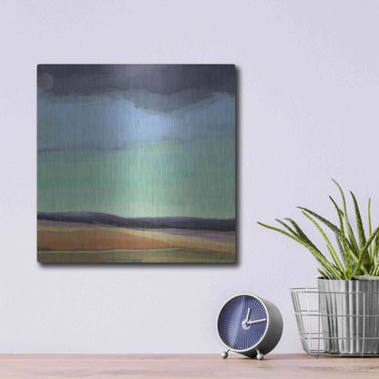 Luxe Metal Art 'Too Much Walking' by Niki Arden, Metal Wall Art,12x12