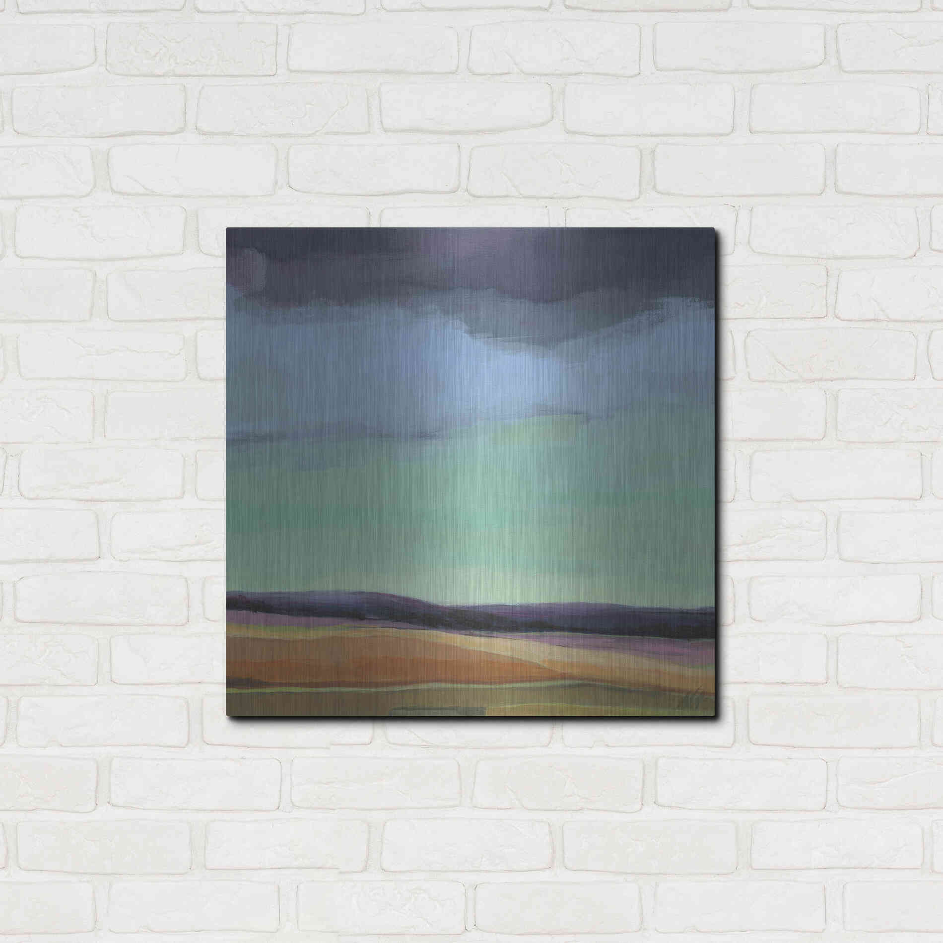 Luxe Metal Art 'Too Much Walking' by Niki Arden, Metal Wall Art,24x24