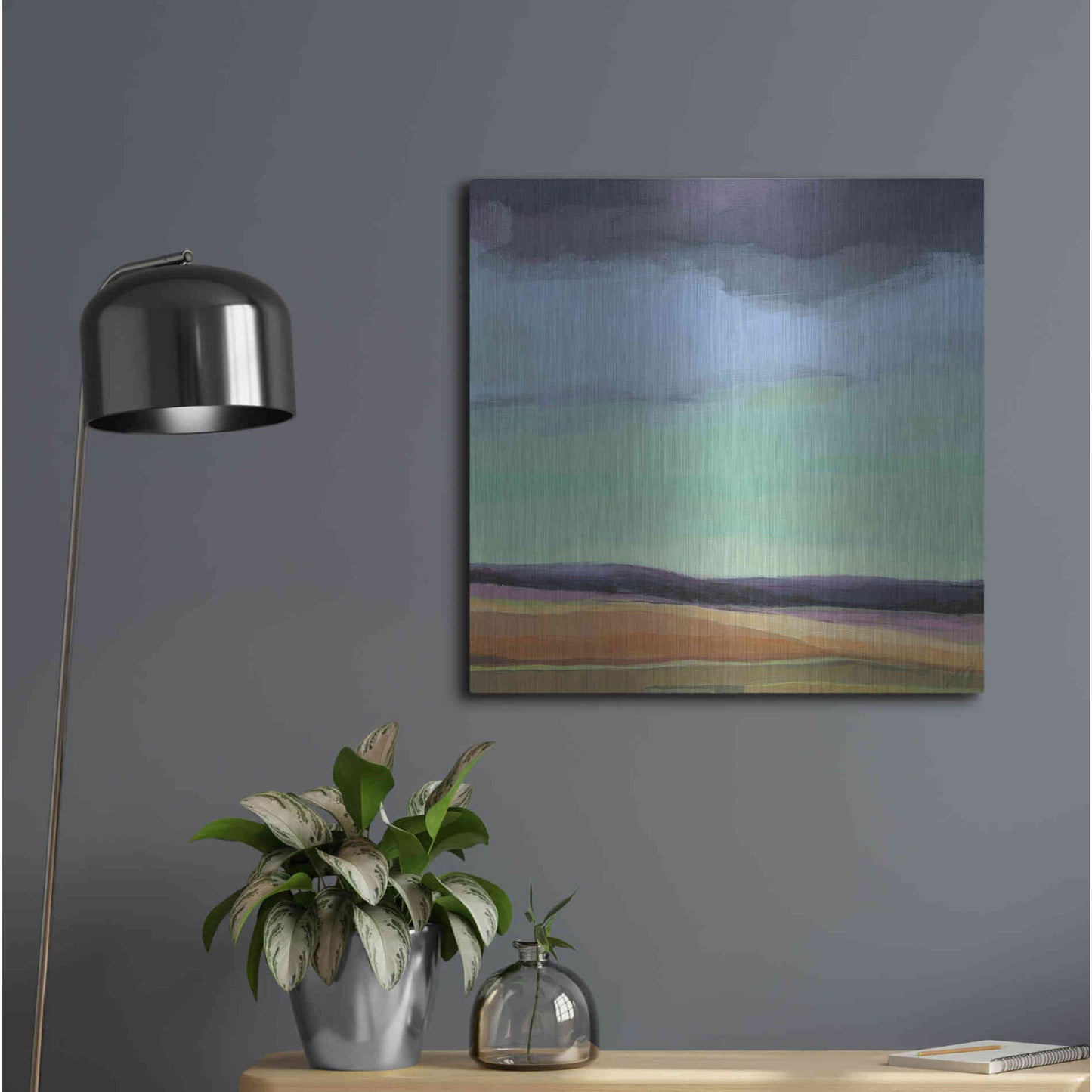 Luxe Metal Art 'Too Much Walking' by Niki Arden, Metal Wall Art,24x24