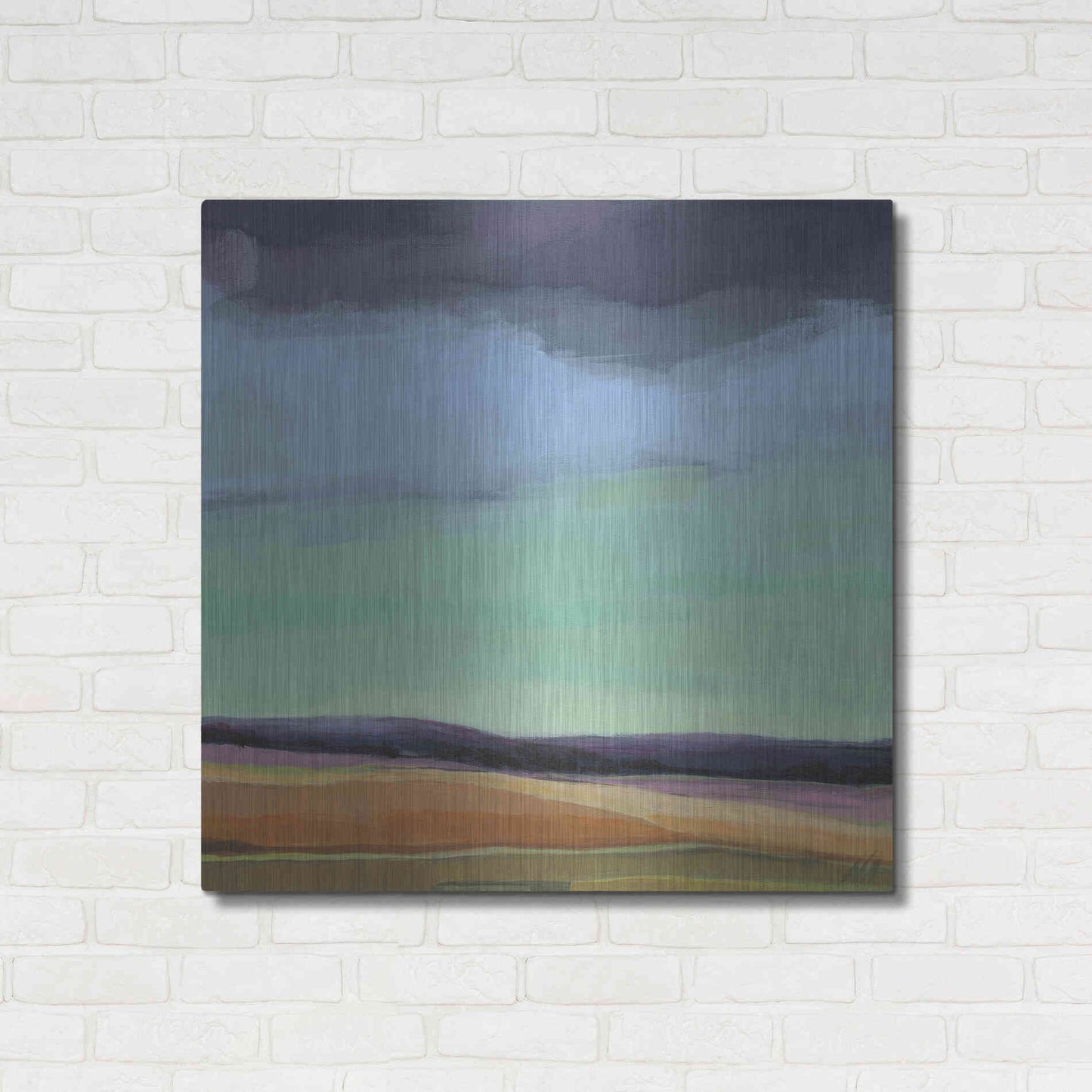 Luxe Metal Art 'Too Much Walking' by Niki Arden, Metal Wall Art,36x36