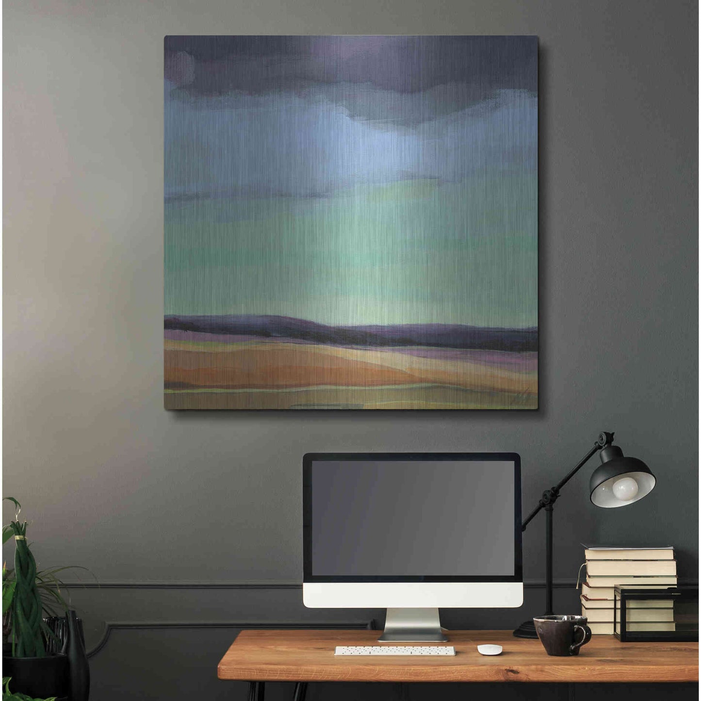 Luxe Metal Art 'Too Much Walking' by Niki Arden, Metal Wall Art,36x36