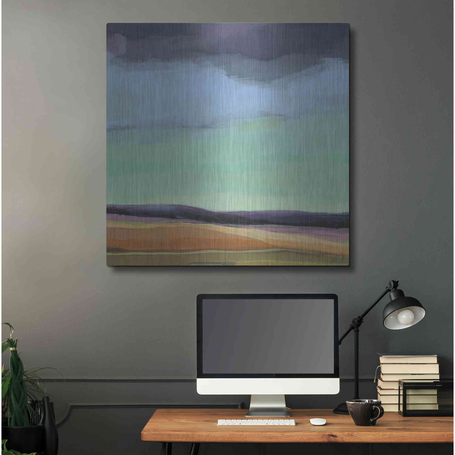 Luxe Metal Art 'Too Much Walking' by Niki Arden, Metal Wall Art,36x36