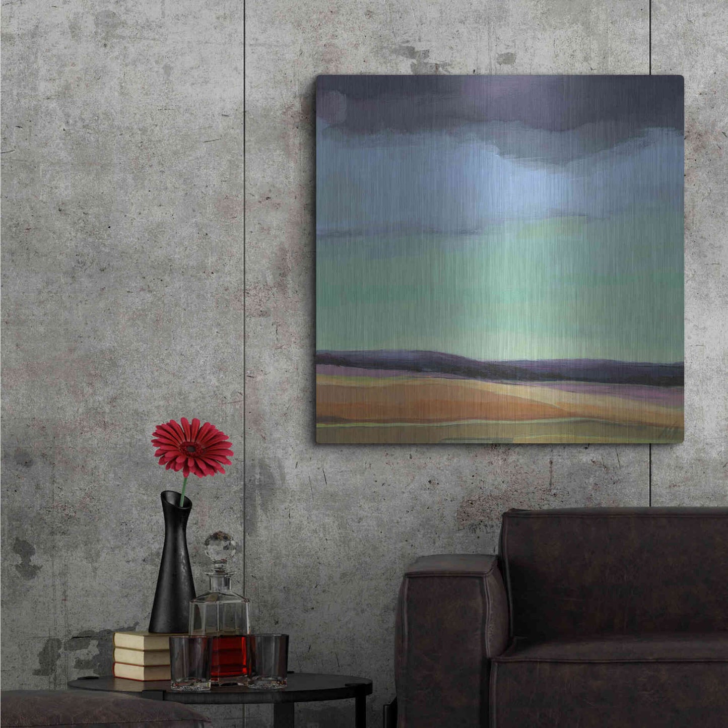 Luxe Metal Art 'Too Much Walking' by Niki Arden, Metal Wall Art,36x36