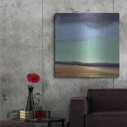 Luxe Metal Art 'Too Much Walking' by Niki Arden, Metal Wall Art,36x36