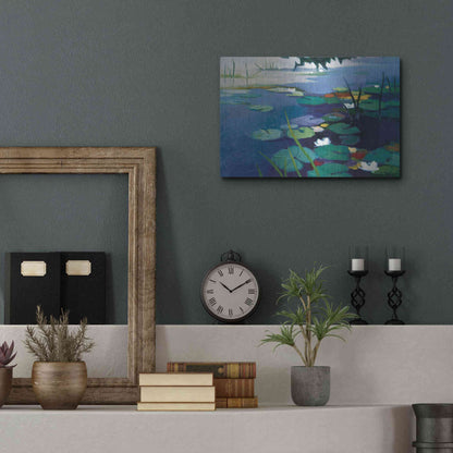 Luxe Metal Art 'Water Lilies' by Tadashi Asoma, Metal Wall Art,16x12