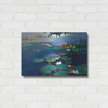 Luxe Metal Art 'Water Lilies' by Tadashi Asoma, Metal Wall Art,24x16