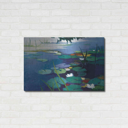 Luxe Metal Art 'Water Lilies' by Tadashi Asoma, Metal Wall Art,36x24