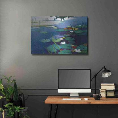Luxe Metal Art 'Water Lilies' by Tadashi Asoma, Metal Wall Art,36x24