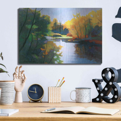 Luxe Metal Art 'Magic Afternoon' by Tadashi Asoma, Metal Wall Art,16x12