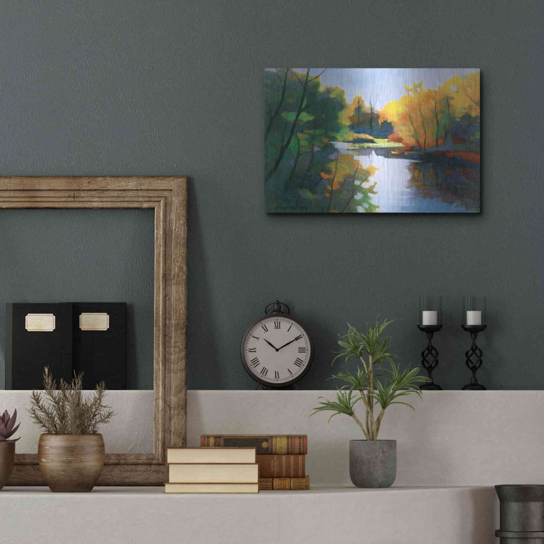 Luxe Metal Art 'Magic Afternoon' by Tadashi Asoma, Metal Wall Art,16x12