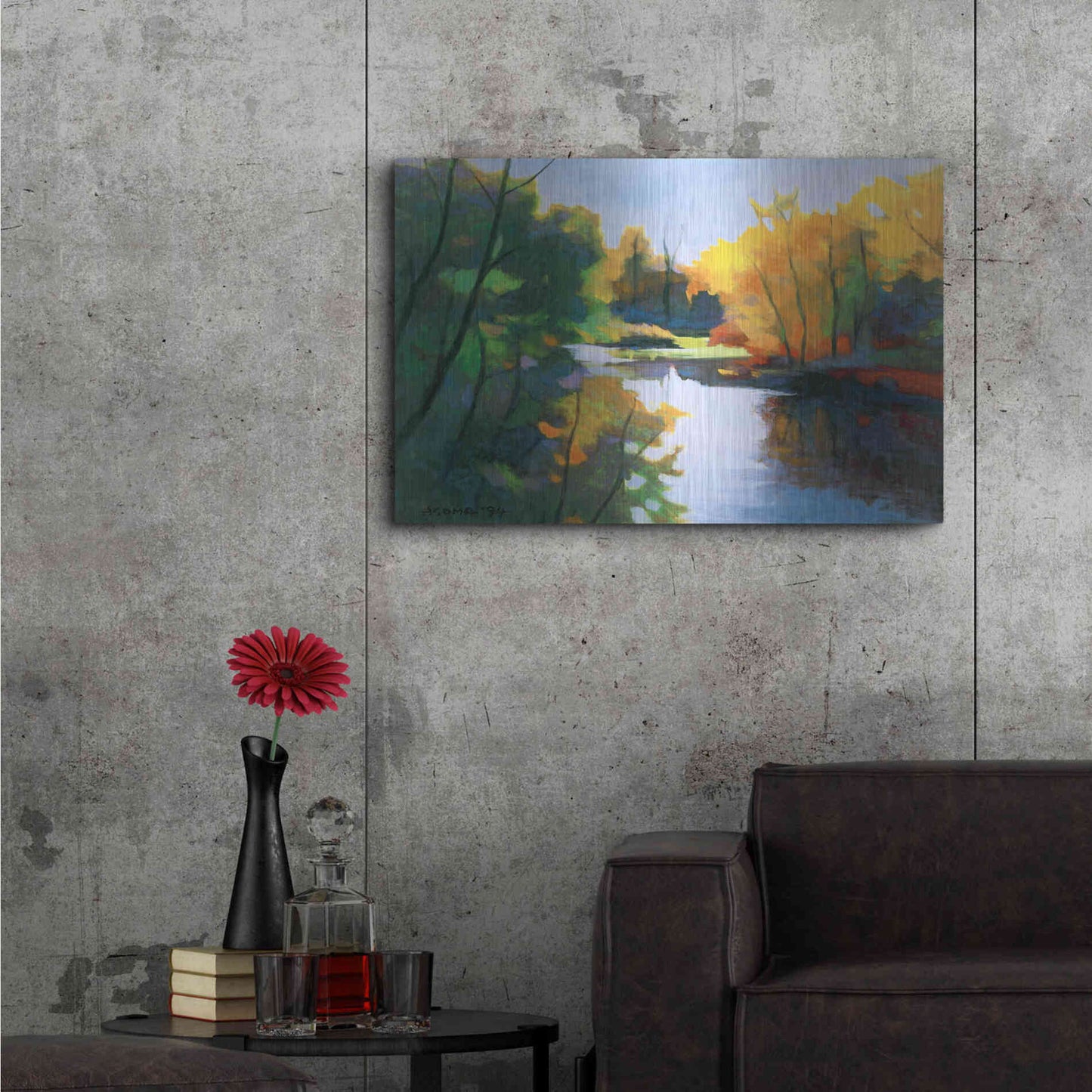 Luxe Metal Art 'Magic Afternoon' by Tadashi Asoma, Metal Wall Art,36x24