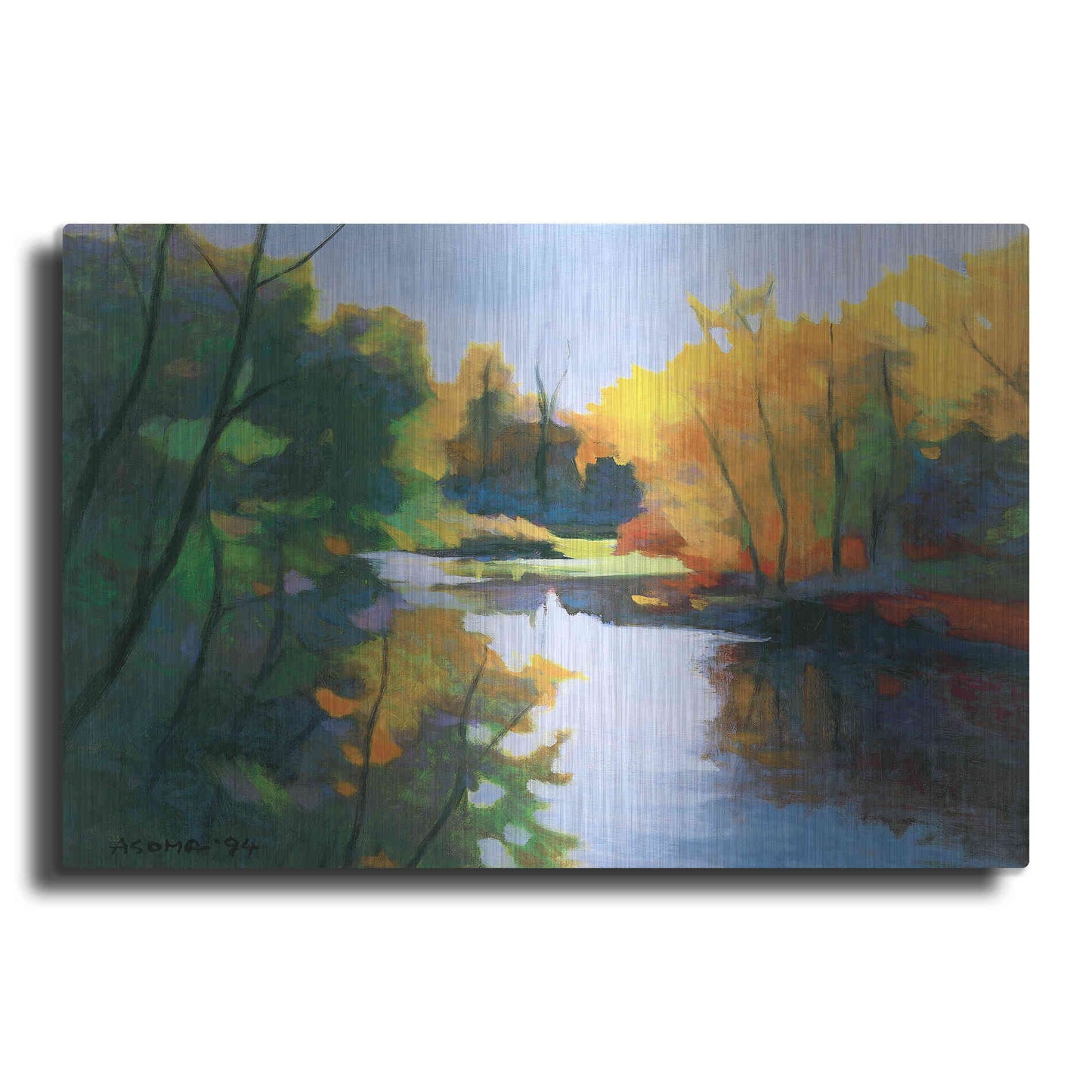 Luxe Metal Art 'Magic Afternoon' by Tadashi Asoma, Metal Wall Art