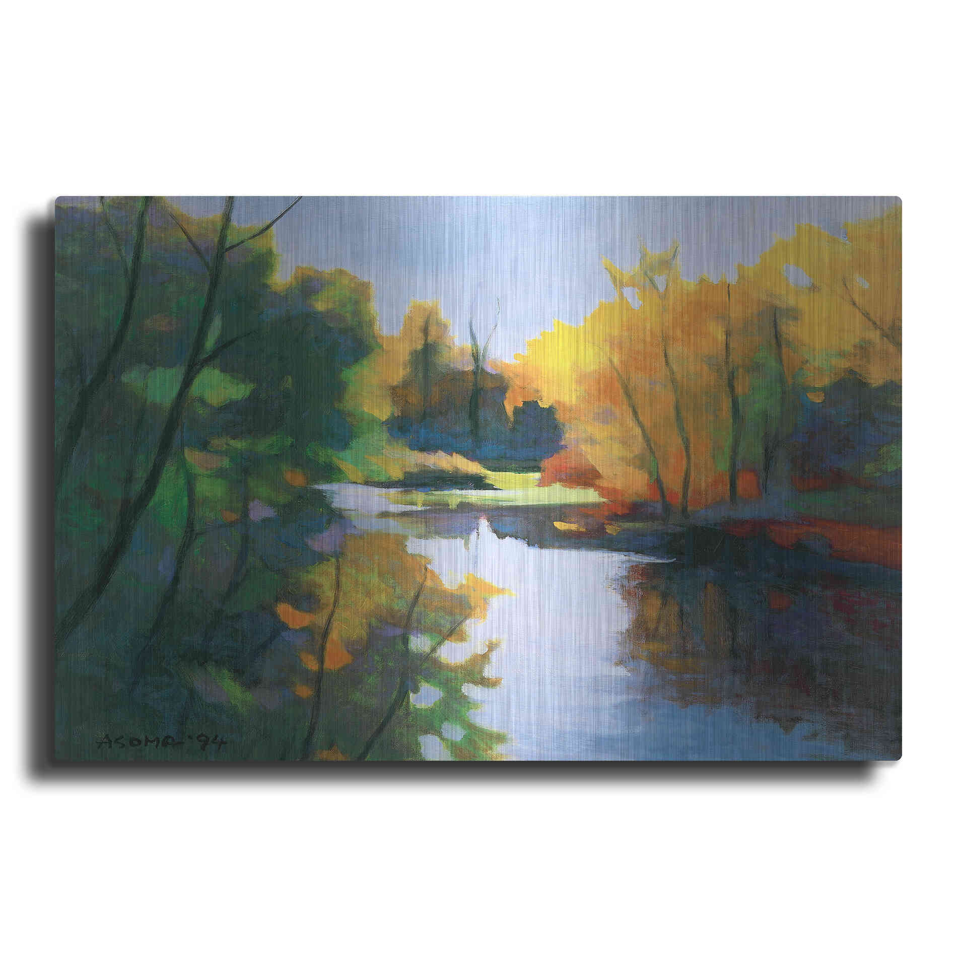 Luxe Metal Art 'Magic Afternoon' by Tadashi Asoma, Metal Wall Art