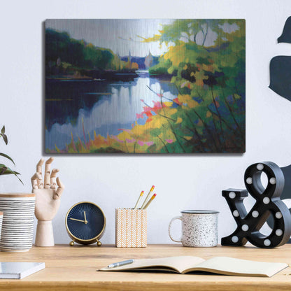 Luxe Metal Art 'Morning Light' by Tadashi Asoma, Metal Wall Art,16x12